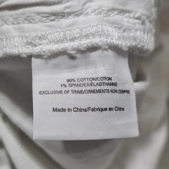 Tory Burch White Jeans Size 26 - Picture 6 of 7